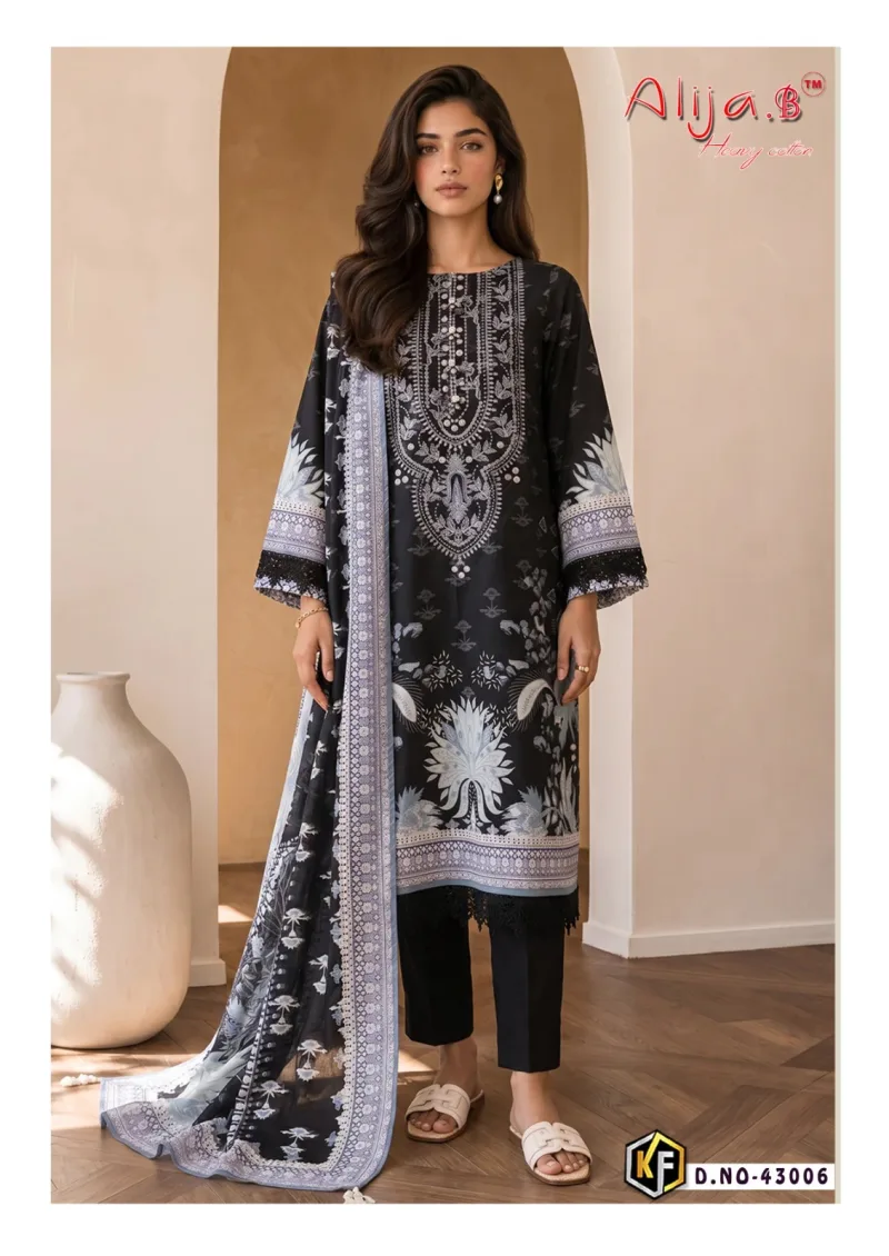 Alija B Vol 43 By Keval Lawn Cotton Karachi Readymade Dress 